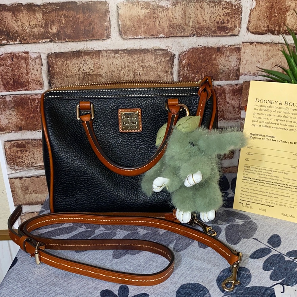 Dooney & Bourke Rowan Satchel with strap and charm
